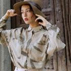 Print Shirt Light Green - One Size