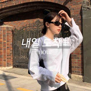 [hour] Oversize Cotton Sweatshirt