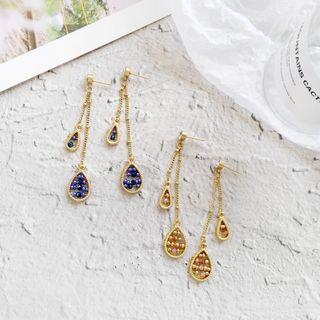 Metal Bead Drop Earring