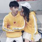 Couple Matching Heart Embroidery Hoodie
