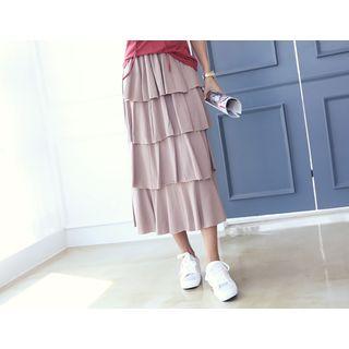 Long Tiered Skirt