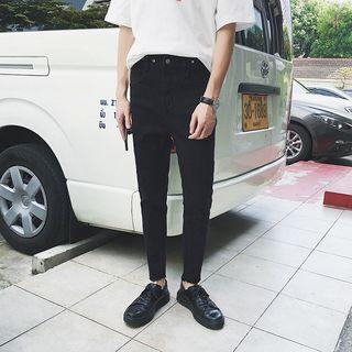 Eyelet Detail Slim-fit Jeans