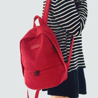Corduroy Hoop Detail Backpack