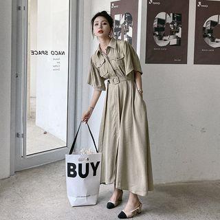 Cargo Long Shirtdress