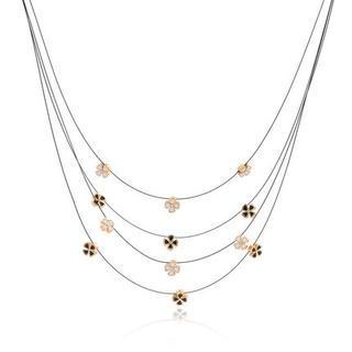 Embellished Clover Necklace