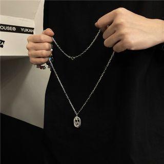 Pendant Alloy Necklace Sliver - One Size
