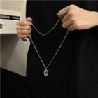 Pendant Alloy Necklace Sliver - One Size