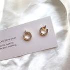 Rhinestone Stud Earring 1 Pair - Bm2016 - As Shown In Figure - One Size