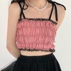 Smocked Camisole Top Pink - One Size