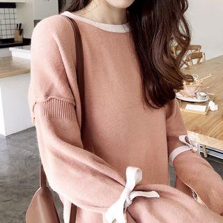 Bell-sleeve Sweater Dress