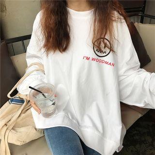 Emoji Print Pullover