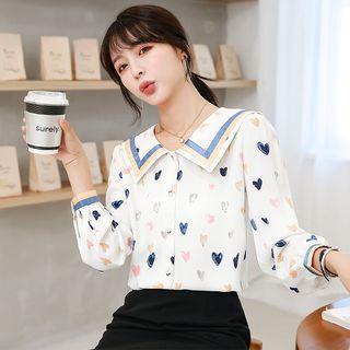 Heart-pattern Shirt