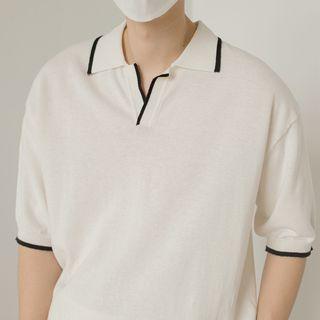 Color Block Short-sleeve Polo Tee