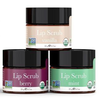 Beauty By Earth - Organic Lip Scrub (mint / Vanilla / Berry), 20g