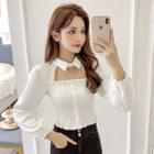 Square-neck Cut Out Blouse
