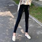 Frayed Hem Cropped Jeggings