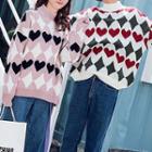 Couple Matching Patterned Mock Neck Sweater