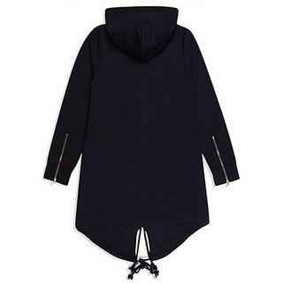Zip-sleeve Hooded Jacket