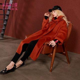 Lace-up Hooded Coat