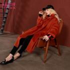 Lace-up Hooded Coat