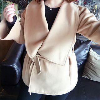 Tie-waist Bell-sleeve Jacket