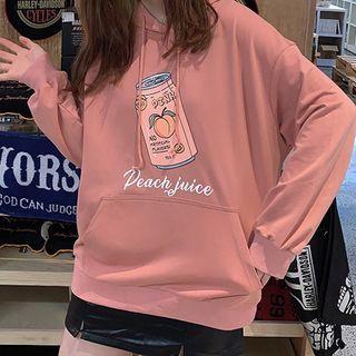 Juice Printed Long-sleeve Hoodie