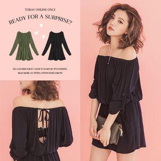 Open Back Off-shoulder Dress