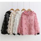 Flower Hooded Organza Jacket