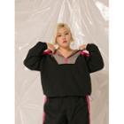 Sports Plus Size Color-block Anorak
