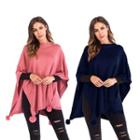 Rhinestone Pom Pom Cape