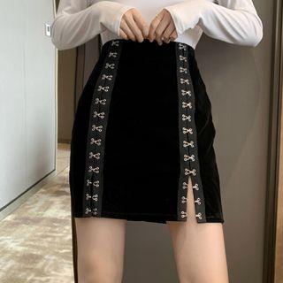 Mini Hook & Eye Closure Pencil Skirt