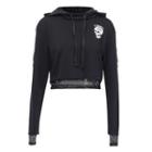 Printed Crop Hoodie