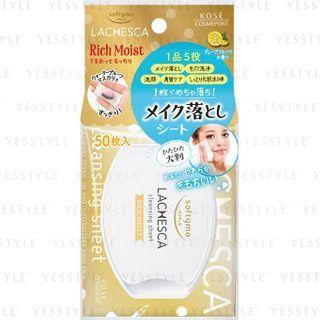 Kose - Softymo Lachesca Water Cleansing Sheet 50 Pcs Rich Moist
