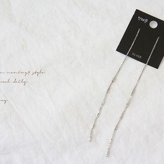 Silver Thread Earrings