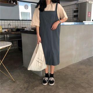 Plain Short-sleeve T-shirt / Plain Jumper Dress