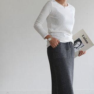 Slim-fit Round-neck T-shirt