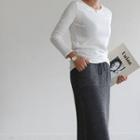 Slim-fit Round-neck T-shirt