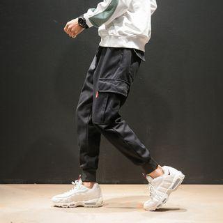 High-waist Fleece Lined Cargo Pants