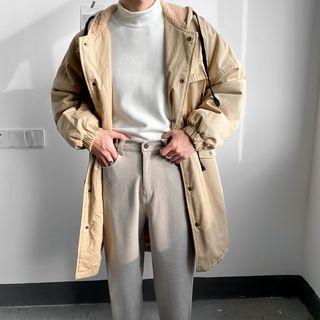Single Breast Hooded Coat