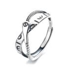 Sterling Silver Crisscross Layered Ring 424j - Silver - One Size