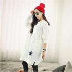 Pocket-side Paint-splatter Pullover Dress