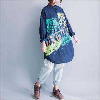 Printed Oversized Shirt