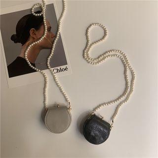 Faux Pearl Strap Crossbody Sleeve