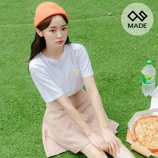 Cheese Printed Cotton T-shirt