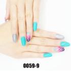 Printed Nail Art Faux Nail Tip 0059-9 - As Shown In Figure - One Size