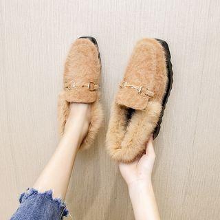 Furry Platform Loafers