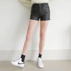 Hoop-accent Coated Shorts