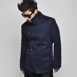 Stand Collar Single-breasted Jacket