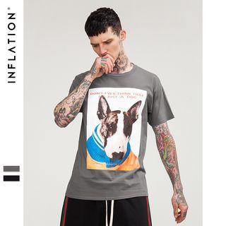 Dog-print T-shirt