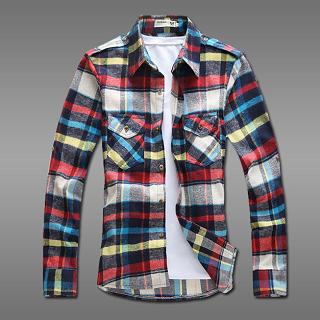 Dual-pocket Plaid Shirt